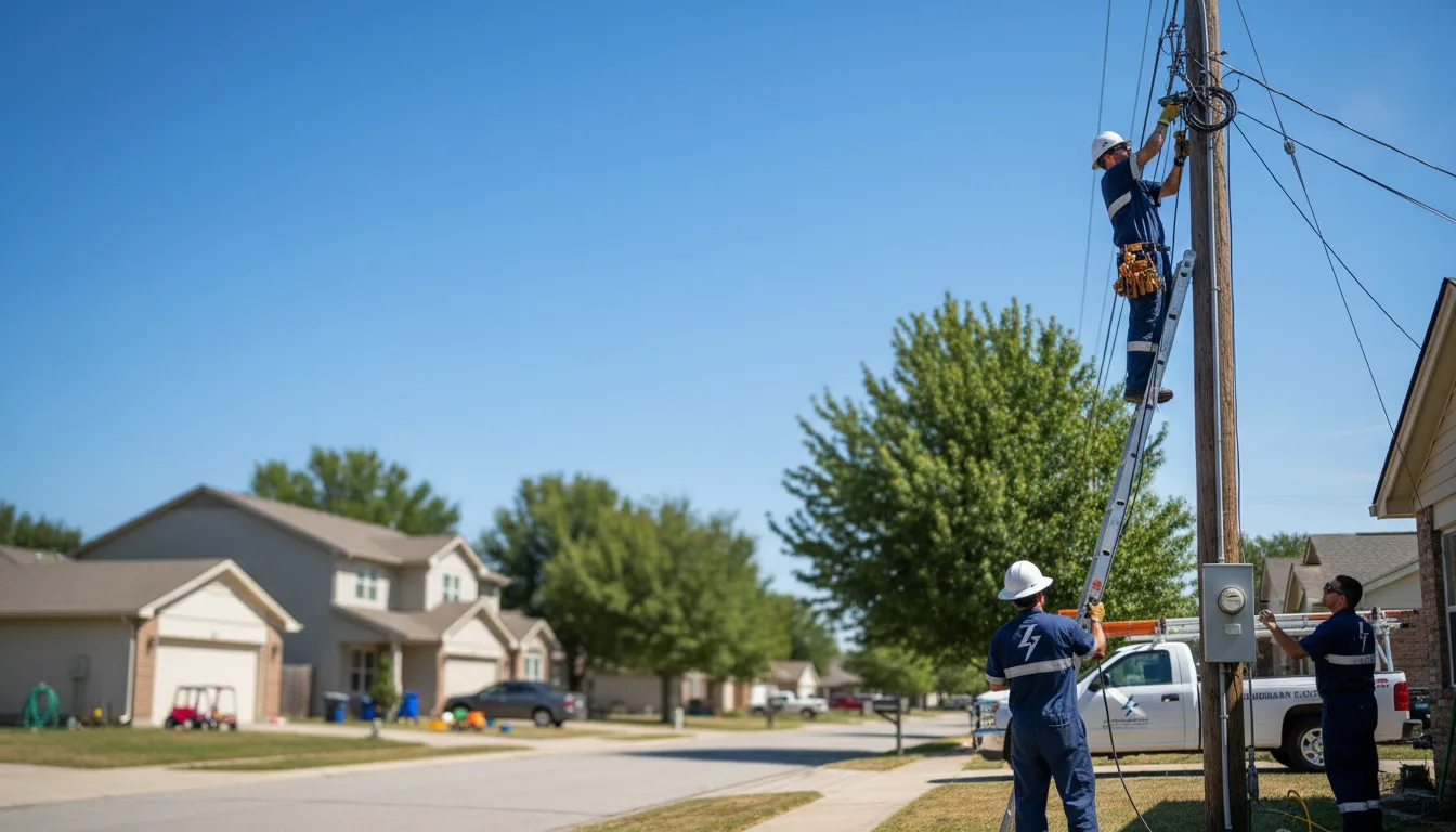 Residential electrician providing installation services in Dedham, MA